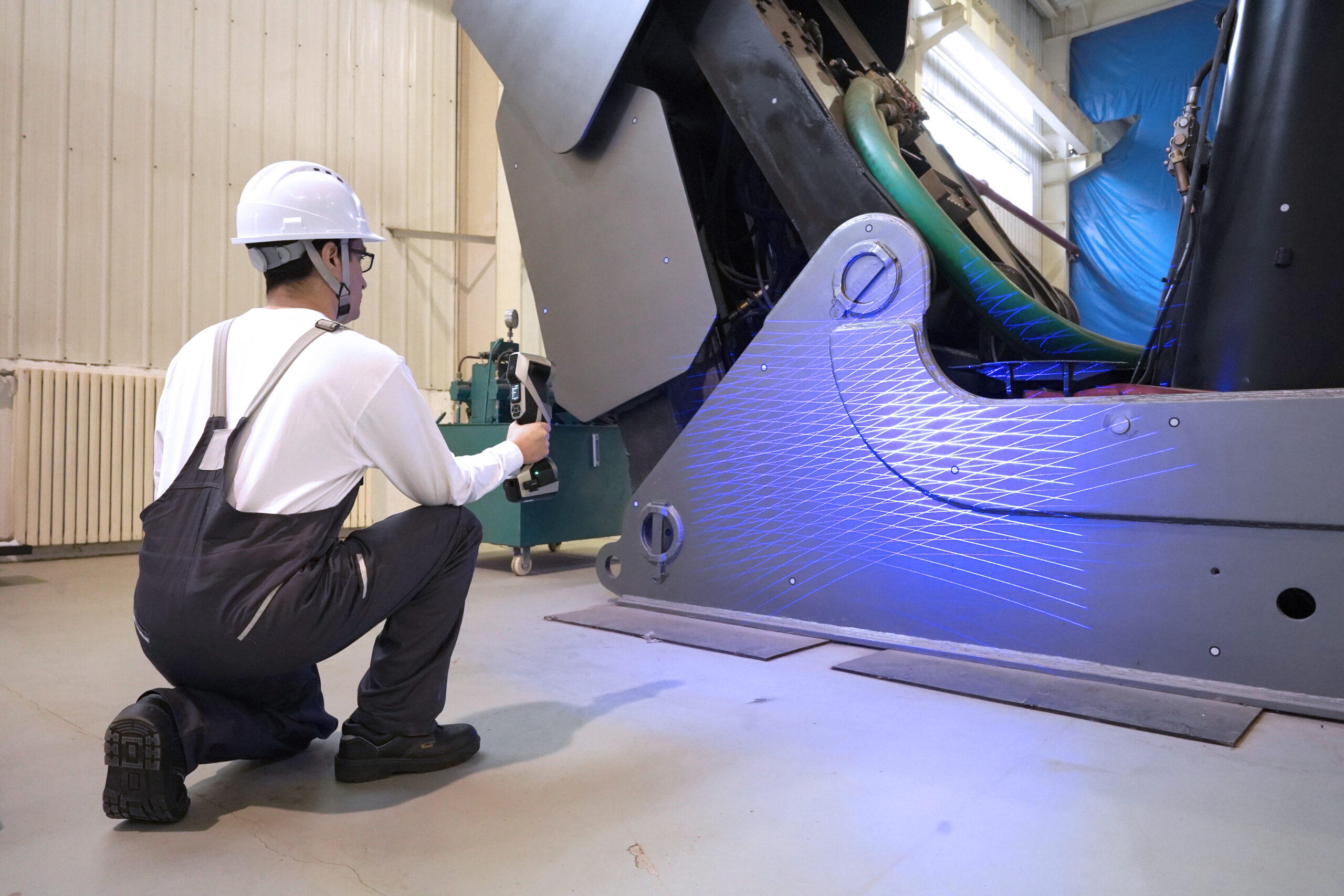 Ręczny skaner 3D SCANTECH KSCAN X skan 3D konstrukcji