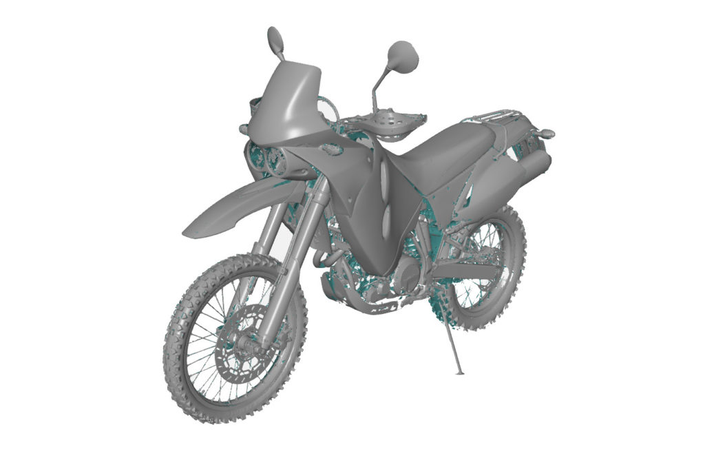 Skanowanie 3D motocykla KTM 640 Adventure