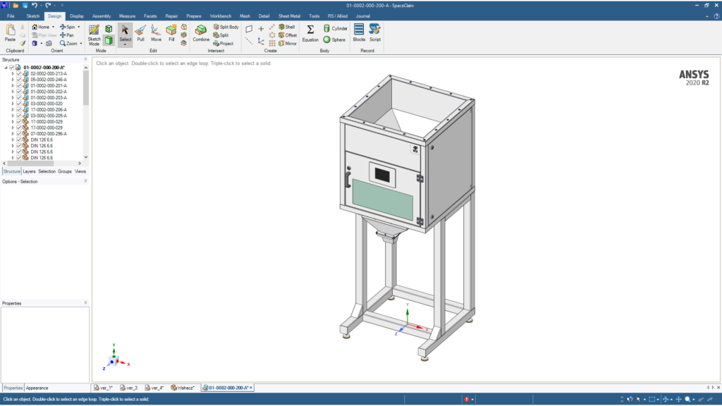 Projektowanie CAD Maszyn ANSYS Spaceclaim
